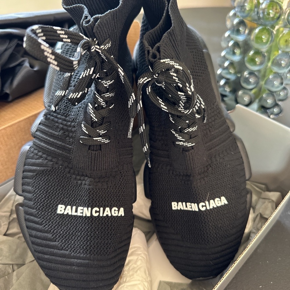 BALENCIAGA Shoes - BLACK SPEED LACE UP C38